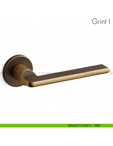 Maniglia per porta Grint Mandelli brunito opaco