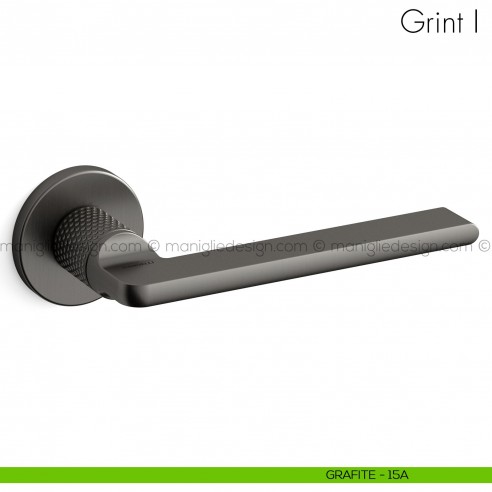 Maniglia per porta Grint Mandelli grafite