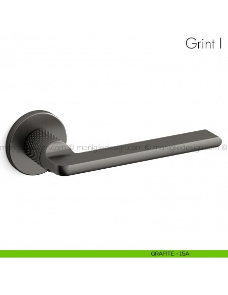 Maniglia per porta Grint Mandelli grafite