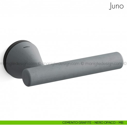 Maniglia in cemento per porta Juno Mandelli cemento grafite - nero opaco
