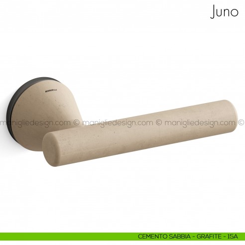 Maniglia in cemento per porta Juno Mandelli cemento sabbia - grafite