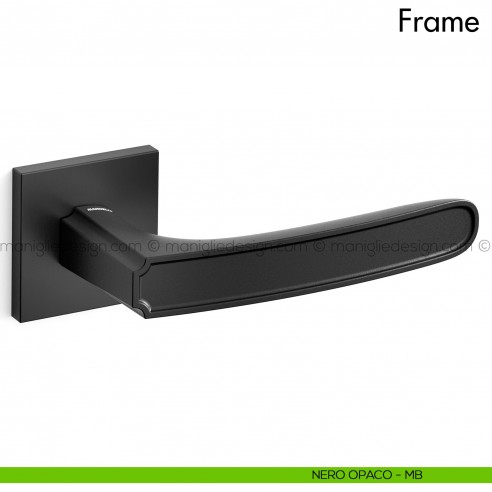 Maniglia per porta Frame Mandelli nero opaco