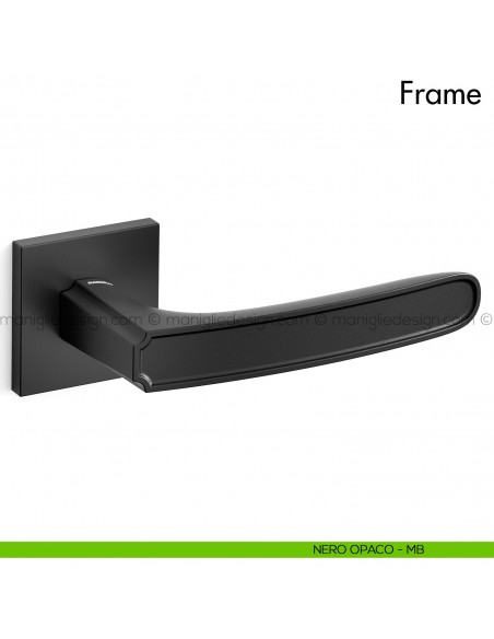 Maniglia per porta Frame Mandelli nero opaco