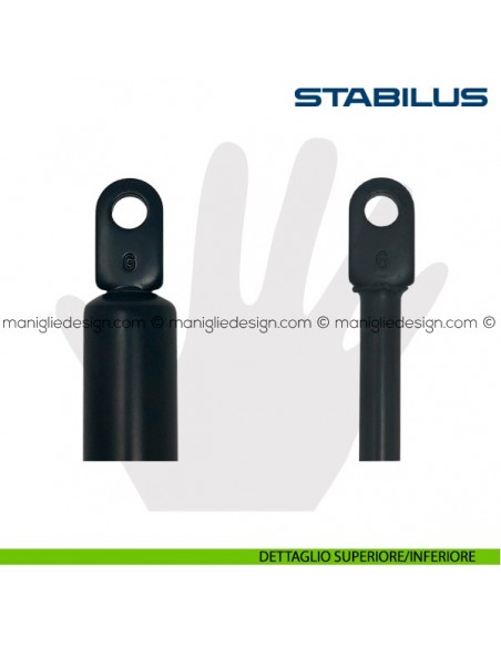 Pistone a gas per letto Stabilus Lift-o-Mat 1350 N con occhielli