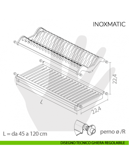 Inoxmatic Tecnoinox disegno con ghiera regolabile