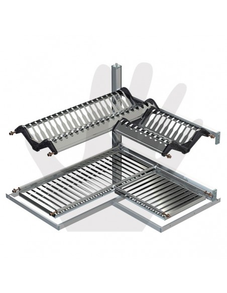 Scolapiatti per mobile angolare in acciaio Inox Inoxmatic Tecnoinox