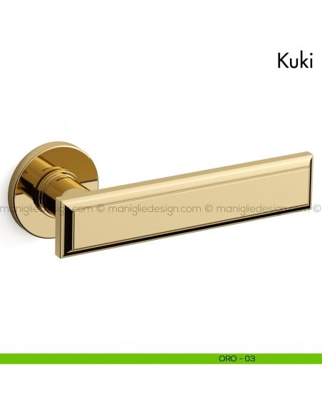 Maniglia per porta Kuki Mandelli oro