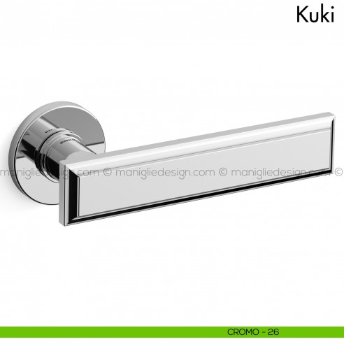 Maniglia per porta Kuki Mandelli cromo