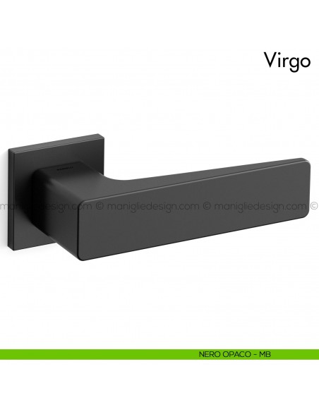 Maniglia per porta Virgo Mandelli nero opaco