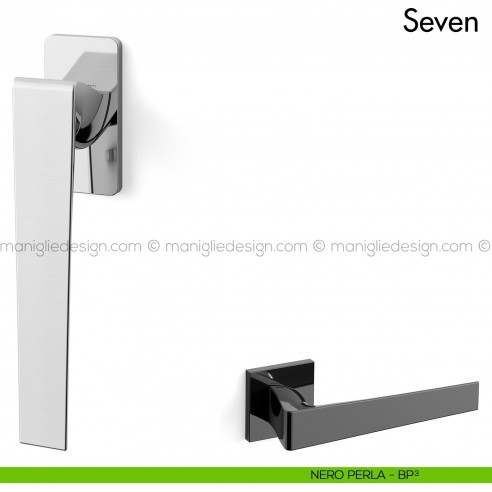 Maniglia per finestra martellina DK Seven Mandelli black pearl