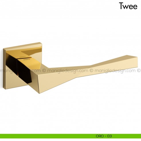 Maniglia per porta Twee Mandelli oro
