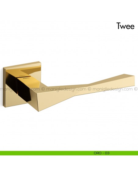 Maniglia per porta Twee Mandelli oro