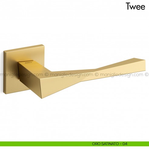 Maniglia per porta Twee Mandelli oro satinato
