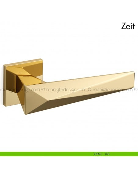 Maniglia per porta Zeit Mandelli oro