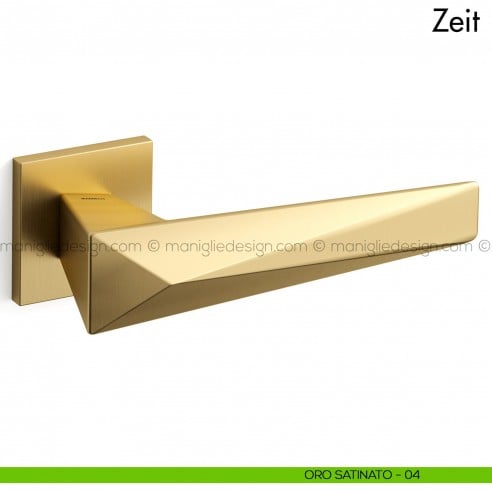 Maniglia per porta Zeit Mandelli oro satinato