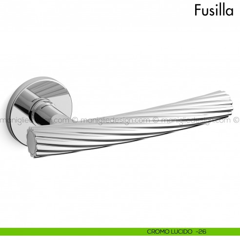 Maniglia per porta Fusilla Mandelli cromo lucido