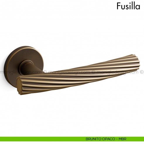Maniglia per porta Fusilla Mandelli brunito opaco