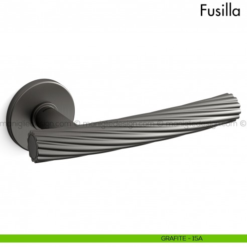 Maniglia per porta Fusilla Mandelli grafite