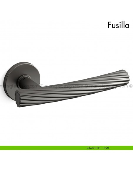 Maniglia per porta Fusilla Mandelli grafite