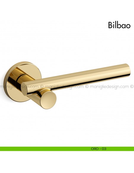 Maniglia per porta Bilbao Mandelli oro
