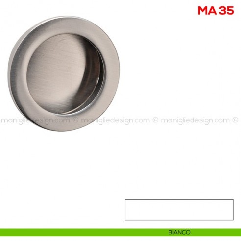 Maniglia incasso per mobile Mital MA35 bianco