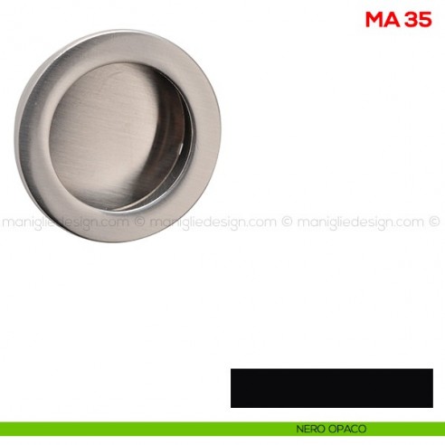 Maniglia incasso per mobile Mital MA35 nero opaco