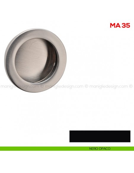 Maniglia incasso per mobile Mital MA35 nero opaco