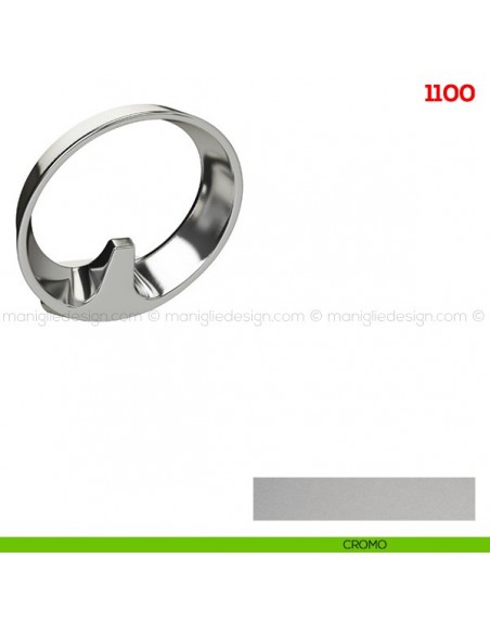 Appendiabiti a parete in metallo Mital 1100 cromo