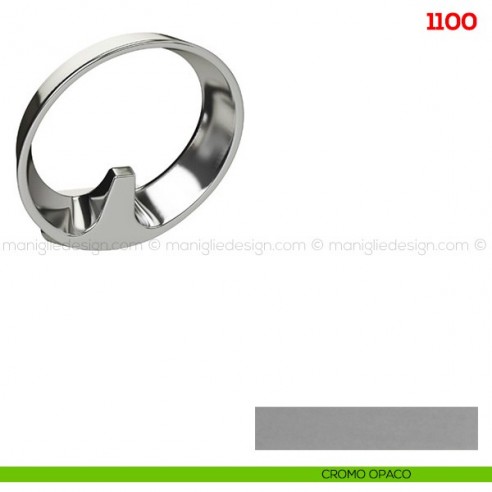 Appendiabiti a parete in metallo Mital 1100 cromo opaco