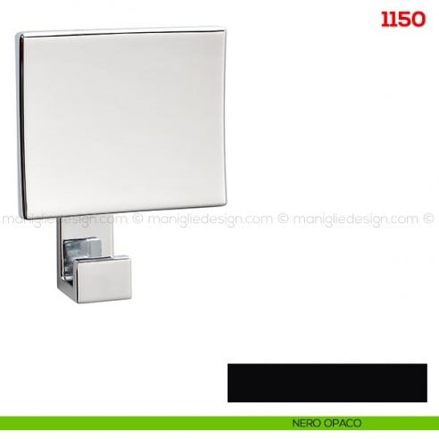 Appendiabiti a parete in metallo Mital 1150 nero opaco