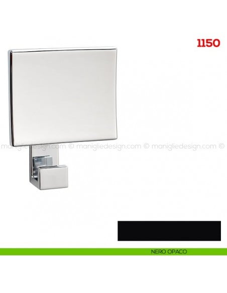 Appendiabiti a parete in metallo Mital 1150 nero opaco