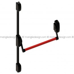 Maniglione antipanico a leva con kit aste e scrocchi alto basso Antipanic Modulo 400