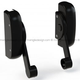 Maniglione antipanico a leva con kit aste e scrocchi alto basso Antipanic Modulo 400 2