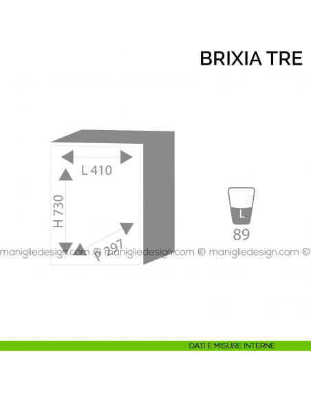 Cassaforte Bordogna Brixia Tre Size 4/E con combinazione elettronica a mobile dimensioni interne