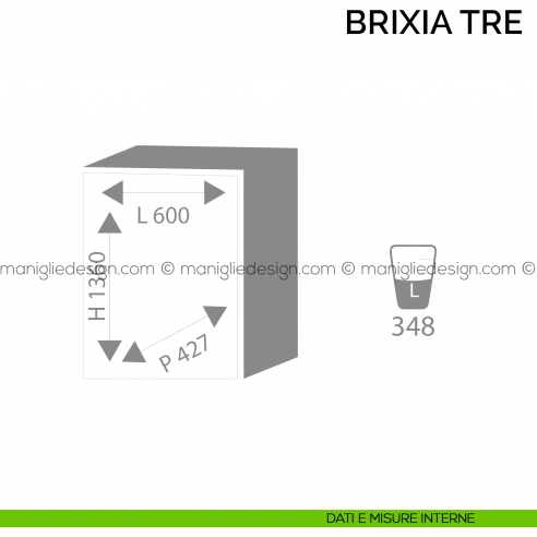 Cassaforte Bordogna Brixia Tre Size 7/E con combinazione elettronica a mobile dimensioni interne