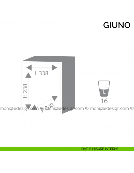 Cassaforte a mobile Bordogna Giuno con combinazione elettronica 250/E dimensioni interne