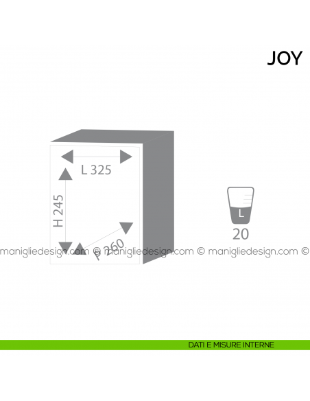 Cassaforte a mobile Bordogna Joy 020 con combinazione elettronica dimensioni interne