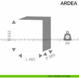 Cassaforte a mobile Bordogna Ardea con chiave 790/C 2
