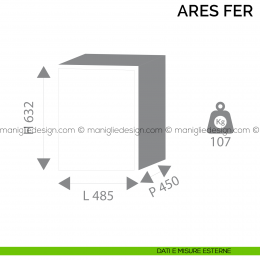 Cassaforte da appoggio con feritoia Bordogna Ares Fer 690/E con combinazione elettronica 2