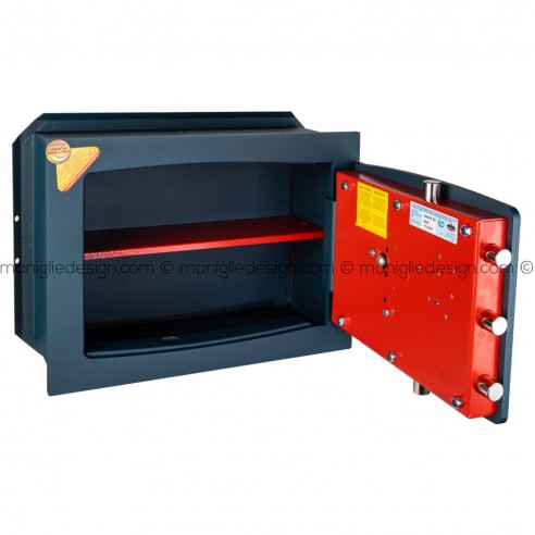 Cassaforte da muro con chiave e combinazione Technomax Gold Diplo GD/5