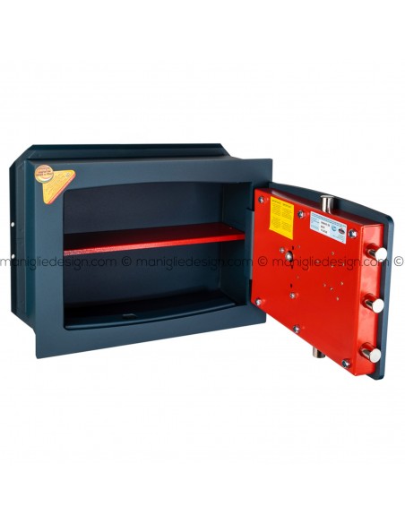 Cassaforte da muro con chiave e combinazione Technomax Gold Diplo GD/5