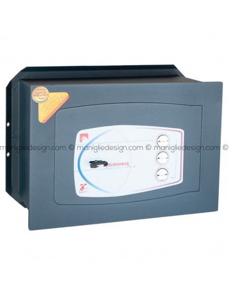 Cassaforte Technomax Gold Diplo GD/4L con chiave e combinatore da muro