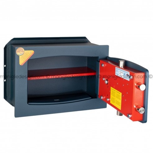 Cassaforte Technomax Gold Diplo GD/4L con chiave e combinatore da muro