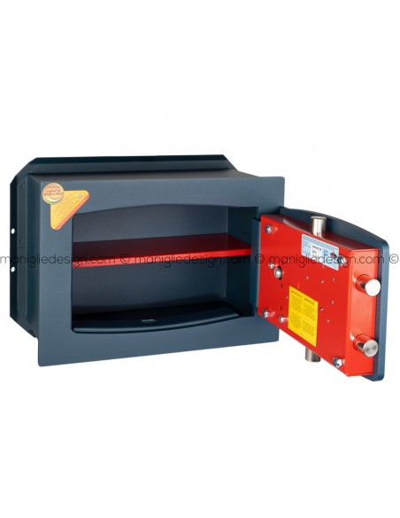 Cassaforte Technomax Gold Diplo GD/4L con chiave e combinatore da muro