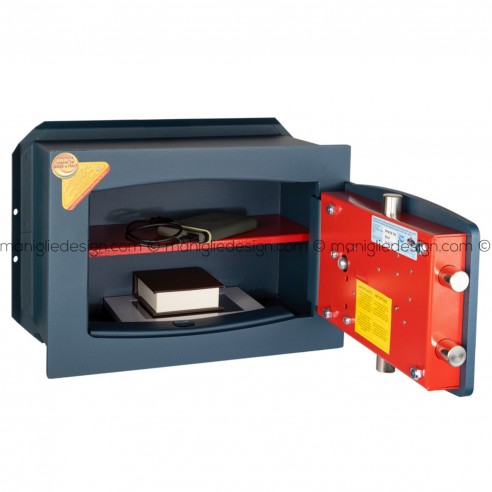 Cassaforte Technomax Gold Diplo GD/4L con chiave e combinatore da muro