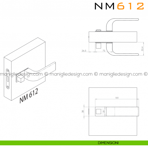 Nano Magnetic NM612 Comit dimensioni