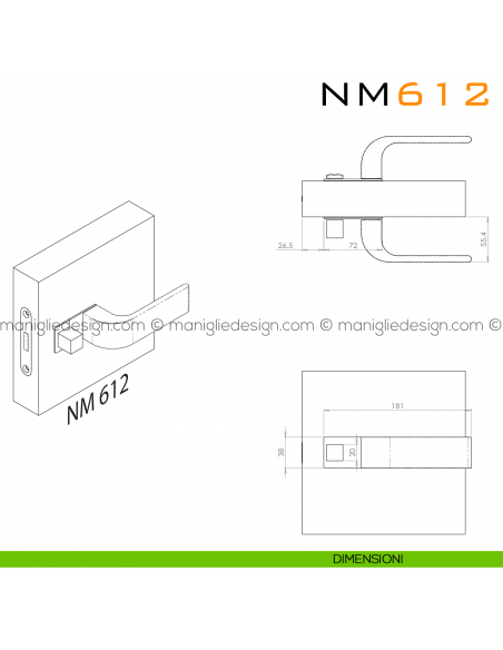 Nano Magnetic NM612 Comit dimensioni