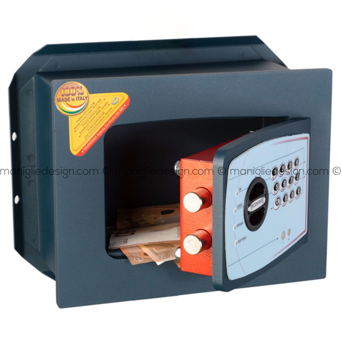Cassaforte A Muro Trony GT/3B - Digitale Elettronica | Dimensioni 34x21x15 Cm | 12,5 Kg - Foto 4