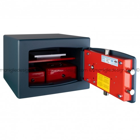 Cassaforte a mobile Technomax Gold Moby Diplo con chiave e combinazione GMD/4