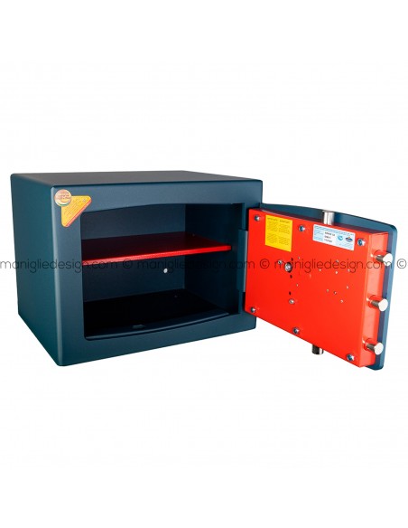 Cassaforte Technomax Gold Moby Diplo con chiave e combinazione GMD/5 da appoggio